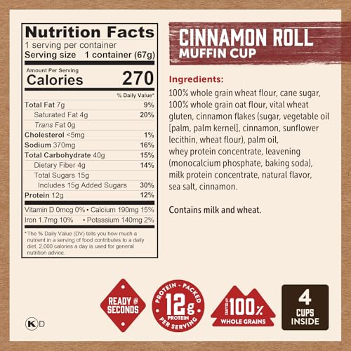 Kodiak Muffin Cup Variety Pack (28.32 Ounce)