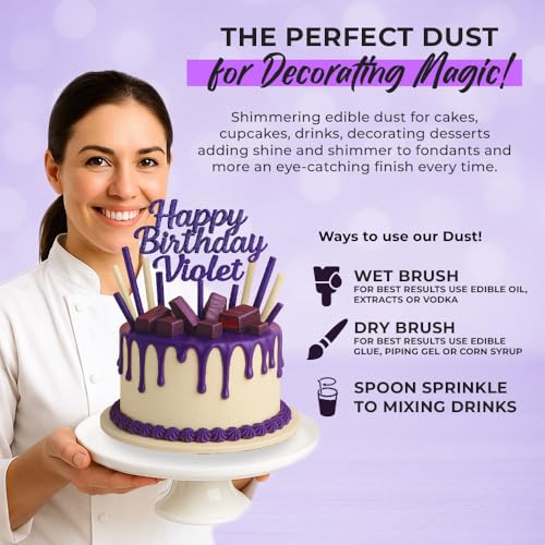 Purple Luster Dust Edible 20g