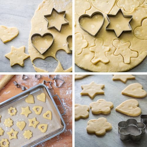 Metal Cookie Cutters Set 24 Pieces