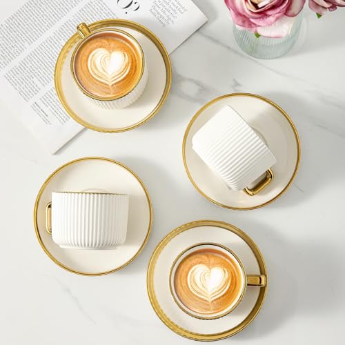 Cappuccino Cups with Saucers