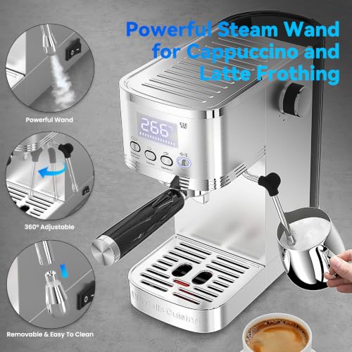 Espresso Machine with Adjustable Extraction Temperature