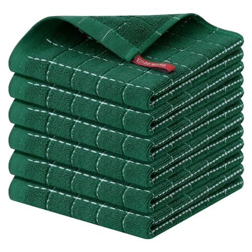 100% Cotton Terry Kitchen Dish Cloths (6 Count)