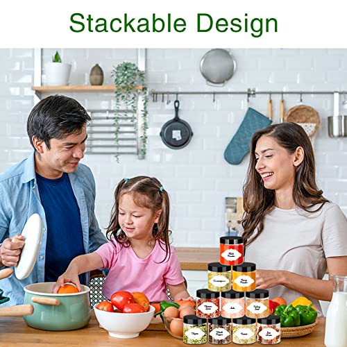 6 OZ Plastic Jars with Lids (48 Count)