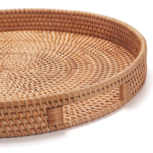 Rattan Large Serving Tray