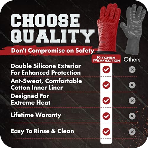 S Silicone Smoker BBQ Gloves (2 Count)