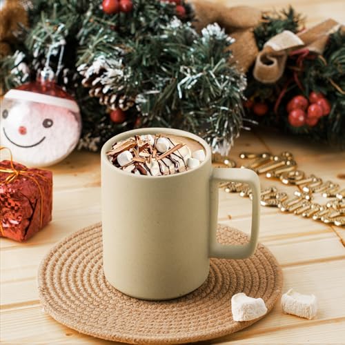 Large 15 Ounces Porcelain Coffee Mug Tea Mugs Set of 6 (6 Count)