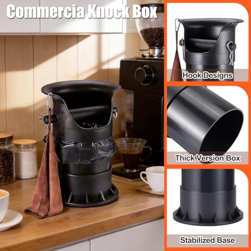 Coffee Knock Box Set with Cleaning Cloth