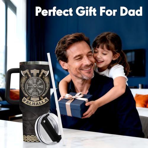 Valhalla Viking 40 oz Tumbler with Handle
