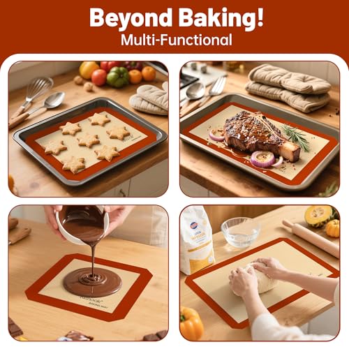 Silicone Baking Mat Set of 5 (5 Sq Ft)