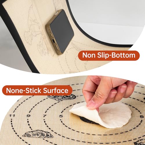 Extra Thick Silicone Baking Mat with 10 Easy Recipes