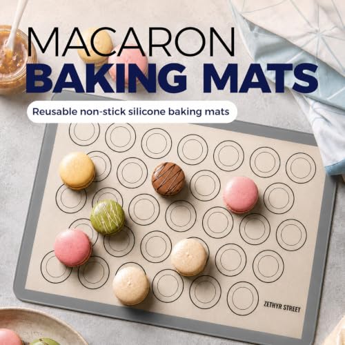 Macaron Baking Mat Silicone Non Stick (3 Count)