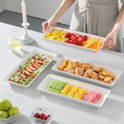 Porcelain Serving Platters Set of 4 (4 Count)