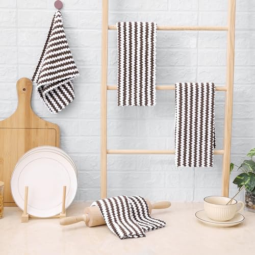 6 Pack Coral Velvet Kitchen Towels (6 Count)