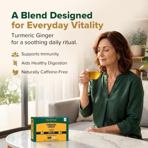Turmeric Ginger Herbal Tea Bags (30 Count)