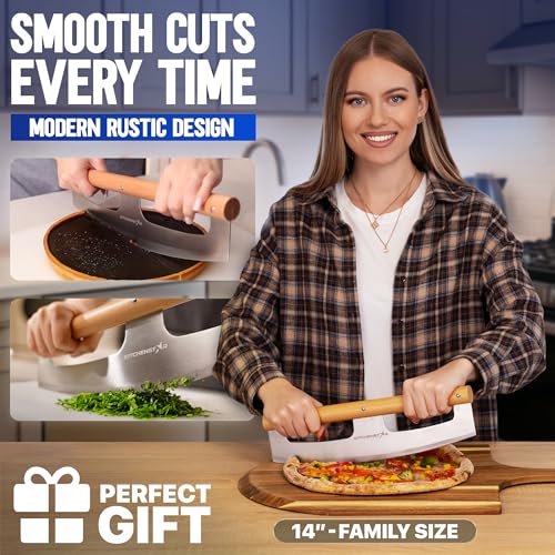 14 Inch Pizza Cutter Rocker Blade