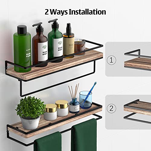 Floating Shelves Wall Mounted Set of 2 (2 Count)