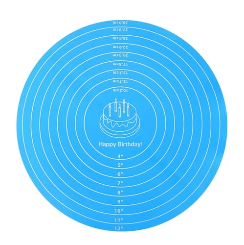 Silicone Baking Mat Cake Mat Silicone Cake Mat Silicone Baking Mat with Measurements for CakeTurntable Stand Non