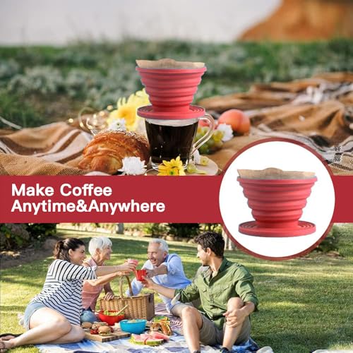 Collapsible Pour Over Coffee Dripper Set (2 Count)