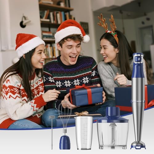 Immersion Blender Handheld 5 in 1 Hand Blender Set 1100W Heavy Duty
