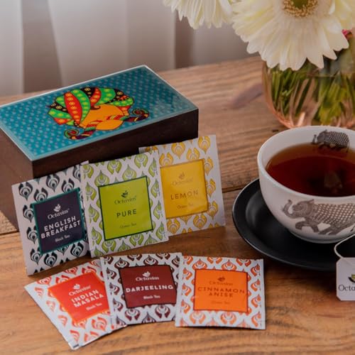 Urban Print Wooden Tea Sampler Box (30 Count)