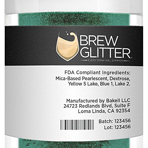 Dark Green BREW GLITTER Edible Glitter For Drinks