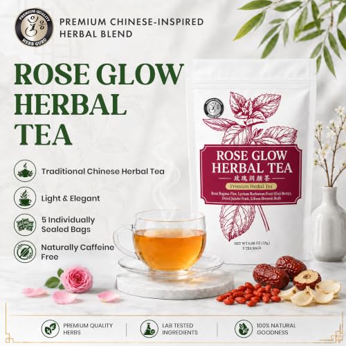 Beauty Glow Stress Relief & Relaxation Traditional Chinese Herbal Tea for Modern Wellness