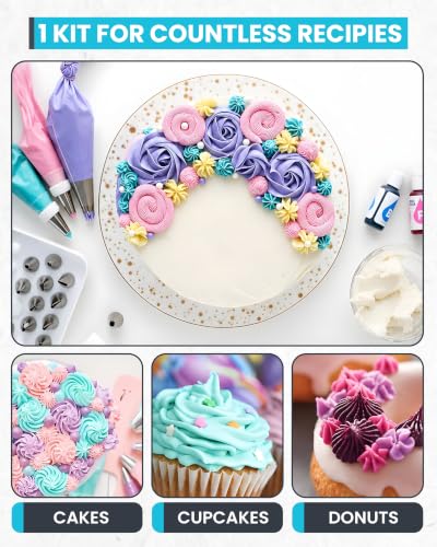 74PCs Icing Piping Bags and Tips Set