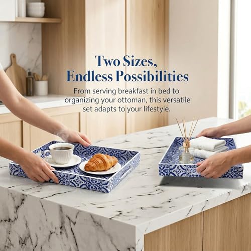 2 Pack Serving Tray with Handles (2 Count)
