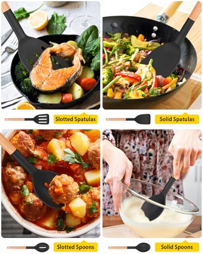 Pack of 4 Silicone Cooking Utensils Set (4 Count)