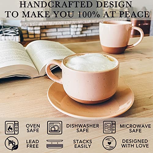 Mora Ceramics 8oz Cappuccino Mug Set of 4 (4 Count)
