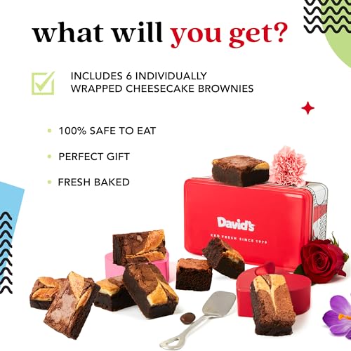 David’s Cookies Cheesecake Brownies Gift Box (16 Ounce)