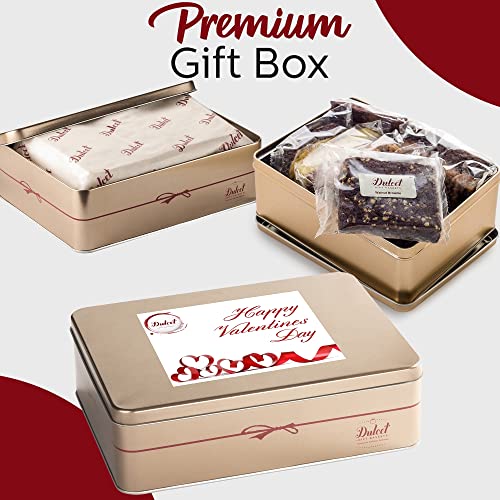 Happy Valentines Love Day Deluxe Bakery Mix of Assorted Cookies and Pastries with Decorative Teddy Bear for Women