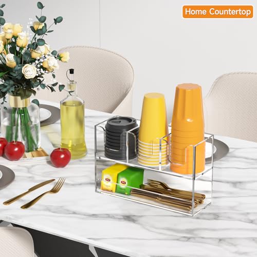 4 Compartment Cup Holder for Countertop