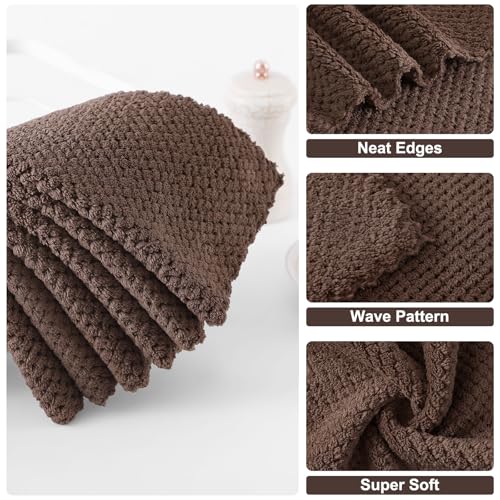 12 Pack Coral Velvet Kitchen Dish Cloths (12 Count)