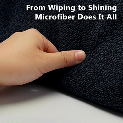 Black Microfiber Cleaning Towels (36 Count)