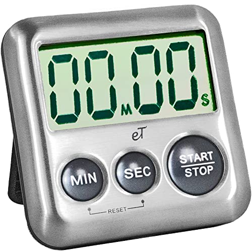 Elegant Digital Kitchen Timer Stainless Steel (6 Count)