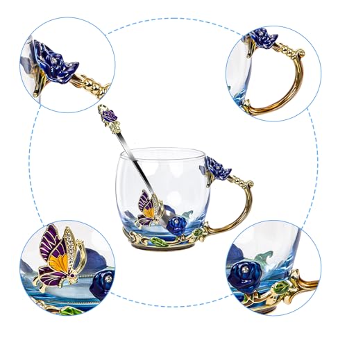 Tea Cup Glass Coffee Mugs (34.99 Count)