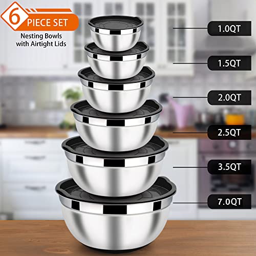 Nesting Mixing Bowls Set of 6 (6 Count)