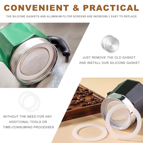 20PCS 6 Cups Replacement Spare Food Grade Silicone Gasket Seal (24 Count)