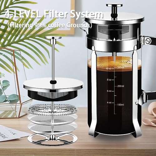 French Press Coffee Maker 304 Stainless Steel Coffee Press