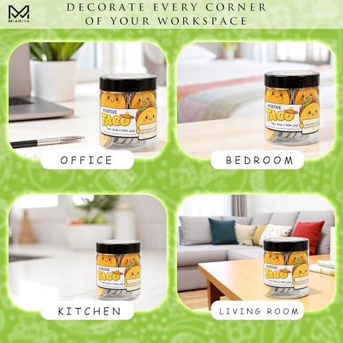 Positive Taco Jar 60 Positive Affirmation Card Birthday Gifts for Women Men