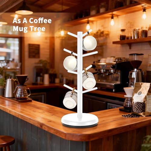 Mug Holder 360° Rotating Mug Tree Holds 8 Coffee Cups