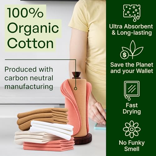 24 Pack Reusable Kitchen Paper Towels (24 Count)