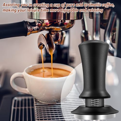 Coffee Espresso Tamper 51mm with WDT Tool Calibrated Spring Loaded