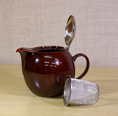 ZERO JAPAN Universal Teapot for 5 People, Antique Colors BBN-04 ABR, Antique Brown, W6.5 x D4.7 x H4.5 inches (166 x 120 x 115 mm)