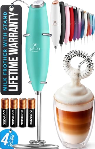 Powerful Milk Frother Wand With Duracell Batteries