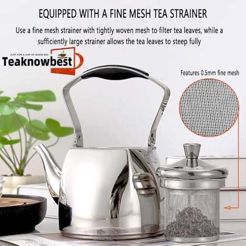 Stainless Steel Tea Pots with Infuser