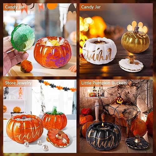 Large Pumpkin Jar Resin Molds