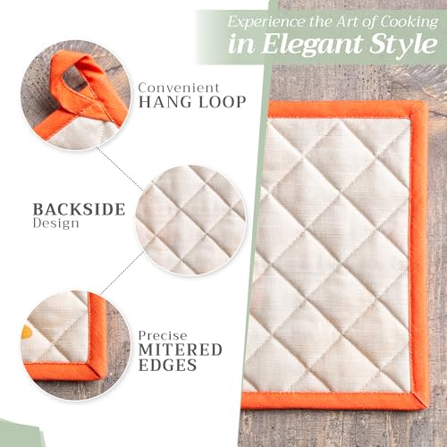 100% Cotton Oven Mitt & Pot Holder Set (2 Count)