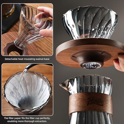 Clear Glass Drip Coffee Maker Set